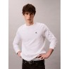 CALVIN KLEIN ARCHIVE LOGO RELAXED LONGSLEEVE WHITE  T-SHIRT LV04RD247G-YAF