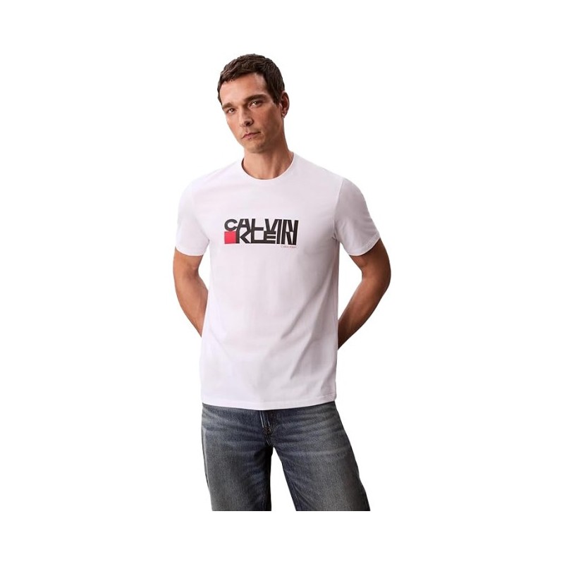 CALVIN KLEIN  T-SHIRT BRILLIANT WHITE LV04RD814G-YAA