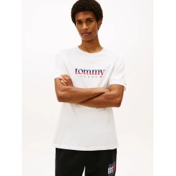 TOMMY HILFIGER JEANS REGULAR DNA T-SHIRT ECRU DM0DM21978-YBL