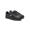 TOMMY HILFIGER JEANS CUPSOLE LEATHER SNEAKERS BLACK EM0EM01443-BDS