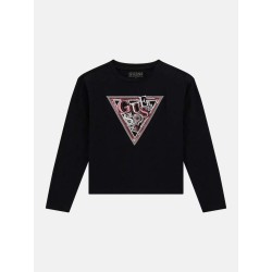 GUESS T-SHIRT LONG SLEEVE BLACK J5YI15K6YW4-JBLK