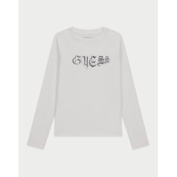 GUESS GIRL LONGSLEEVE T-SHIRT WHITE J5YI13K6YW4-G011