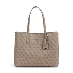 GUESS MERIDIAN II SHOULDER BAG LATTE LOGO HWSG6974230-LTL