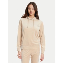 GUESS COUTURE HOODIE SWEATSHIRT BEIGE V4RQ25K0232-A90F