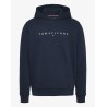 TOMMY HILFIGER TOMMY JEANS LINEAR LOGO REGULAR FIT HOODIE DARK BLUE DM0DM20746-C1G