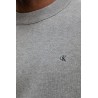 CALVIN KLEIN RELAXED COTTON MONOGRAM SWEATER  GREY LV04RC309G-P7E