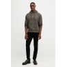CALVIN KLEIN COTTON HOODIE SWEATSHIRT BELUGA LV04RD243G-PAR