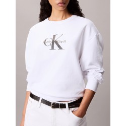 CALVIN KLEIN WOMEN'S ZIP-UP SWEATSHIRT WHITE LV047B234G-YAA