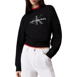 CALVIN KLEIN WOMEN'S ZIP-UP SWEATSHIRT BLACK LV047B234G-UB1