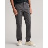 GANT SLIM TWILL CHINOS ANTRACITE 1505221-162