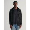 GANT SHIELD ZIP HOODIE SWEATSHIRT BLACK 2007059-005