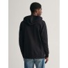 GANT SHIELD ZIP HOODIE SWEATSHIRT BLACK 2007059-005