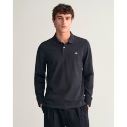 GANT REGULAR SHIELD PIQUE RUGGER POLO BLACK 2230-005