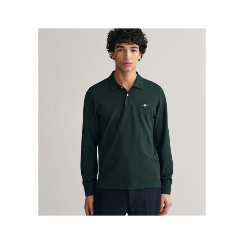 GANT REGULAR SHIELD PIQUE RUGGER POLO GREEN 2230-374