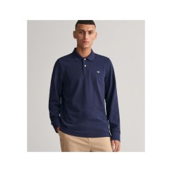 GANT REGULAR SHIELD PIQUE RUGGER POLO EVENING BLUE 2230-433