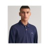 GANT REGULAR SHIELD PIQUE RUGGER POLO EVENING BLUE 2230-433