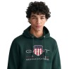 GANT REGULAR SWEATSHIRT ARCHIVE SHIELD TARTAN GREEN  2047082-374