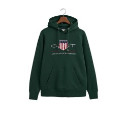 GANT REGULAR SWEATSHIRT ARCHIVE SHIELD TARTAN GREEN  2047082-374
