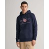 GANT ARCHIVE SHIELD HOODIE SWEATSHIRT EVENING BLUE 2047082-433