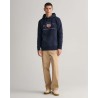 GANT ARCHIVE SHIELD HOODIE SWEATSHIRT EVENING BLUE 2047082-433