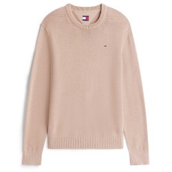 TOMMY HILFIGER BEIGE TJM SLIM ESS SWEATER EXT DM0DM21787-AFE