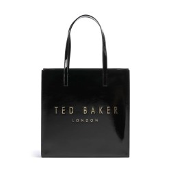 TED BAKER CRINKLE LARGE ICON TOTE BAG BLACK 281641
