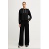 GUESS 3D PEONY WIDE LENG PANTS BLACK V5YB19KBSL2-FJ8A