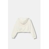 GUESS GIRL ZIP HOODIE CREAM ACTIVE J5YQ07KAD74-G012