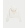 GUESS GIRL ZIP HOODIE CREAM ACTIVE J5YQ07KAD74-G012