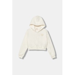 GUESS GIRL ZIP HOODIE CREAM ACTIVE J5YQ07KAD74-G012