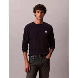CALVIN KLEIN JEANS LONG SLEEVE WAFFLE T-SHIRT DARK SAPHIRE LV040EM217-CEF