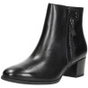 TAMARIS BLACK LEATHER BOOT 1-25367-45-001