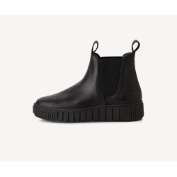 TAMARIS BLACK LEATHER BOOT 1-25403-43-003
