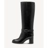 TAMARIS BLACK LEATHER BOOT 1-25533-45-003