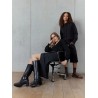 TAMARIS BLACK LEATHER BOOT 1-25533-45-003