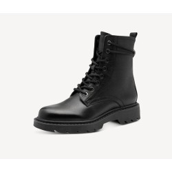 TAMARIS BLACK LEATHER BOOT 1-25219-45-001