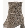 TAMARIS BEIGE VEGAN SNAKE BOOT 1-25315-45-483