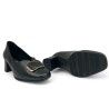 RAGAZZA BLACK LEATHER PUMPS 067-BLACK