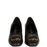 RAGAZZA BLACK LEATHER PUMPS 067-BLACK