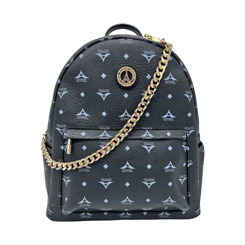LA TOUR EIFFEL BACKPACK BLACK WITH CHAIN N36-142030-3C-01
