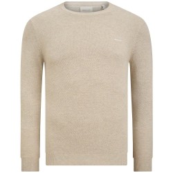 GANT LIGHT BEIGE COTTON PIQUE C NECK 8040521-253