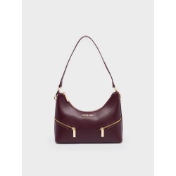 NOLAH OZON BURGUNDY CROSSBODY BAG