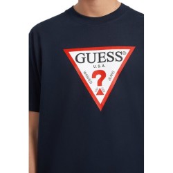 GUESS ICONIC TEE T-SHIRT BLUE M4YI45K8FQ4-A71W