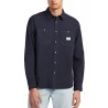GUESS REG POCKETS SHIRT NAVY BLUE M4YH37WGCF1-A71W