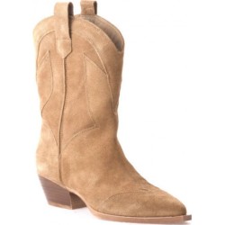 STUDIO MODE FRIDA LEATHER BOOTS TAUPE KI-5099
