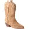 STUDIO MODE FRIDA LEATHER BOOTS TAUPE KI-5099