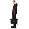 RAINS PUFFER MIX TOTE BAG MINI W3 WEEKEND BAG BLACK 14010-01