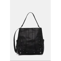 DESIGUAL EMBRO PATCH LOVERTY SATCHEL BAG BLACK 25WAXPAA/2000