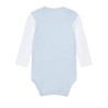 GUESS NEW BORN BOY SET BODY AND PANTS WHITE LIGHT BLUE H5YW08J1314-F606