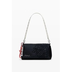 DESIGUAL SIERRA NARON MEDIUM FLAP CROSSBODY BAG BLACK 25WAXPBD/2000
